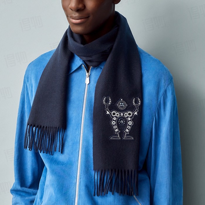 エルメス 新作2025 男女兼用スカーフ。カシミヤ 32x160