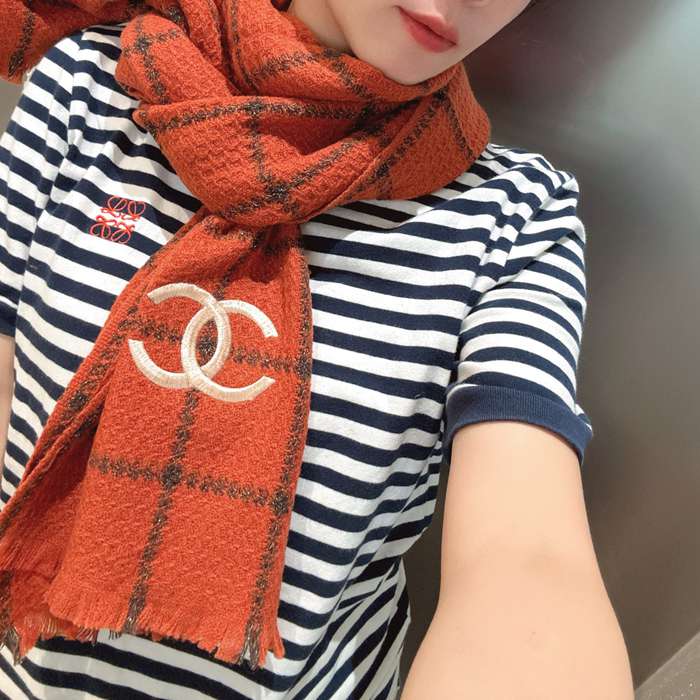 シャネル 秋冬新作 カシミヤスカーフ 35x 190cm