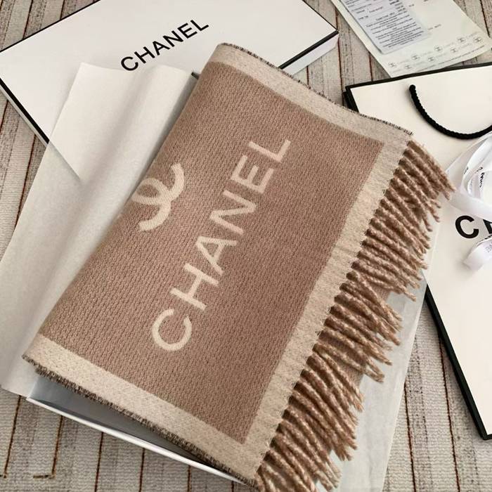 シャネル 両面加厚カシミヤストール 35x180