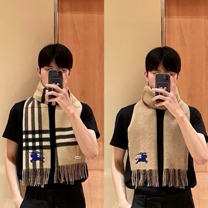 バーバリー クラシックカシミヤスカーフ 30x180