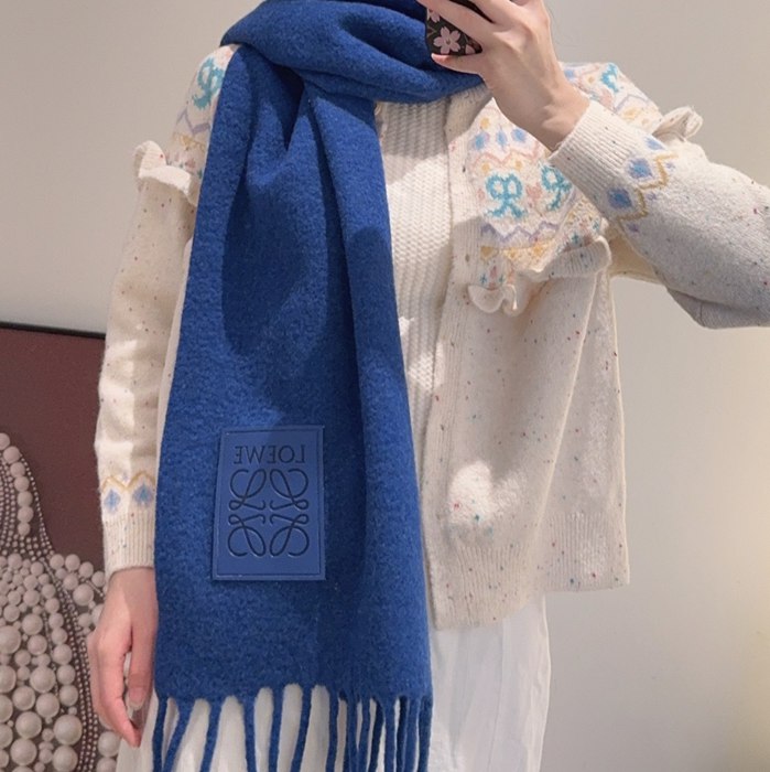 ロエベ 新作カラーモヘアスカーフ 35x200cm