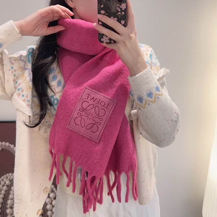 ロエベ 新作カラーモヘアスカーフ 35x200cm