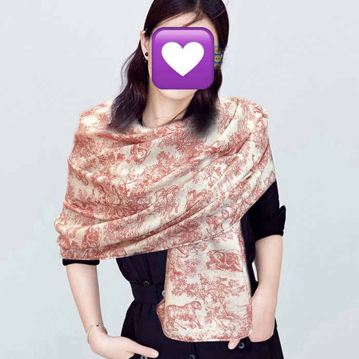 ディオール 新作2025 両面同色 アニマルジャングル 65x185