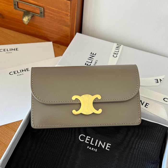 CELINE 10P073 トリオンフ フラップカードケース サイズ:13x8cm