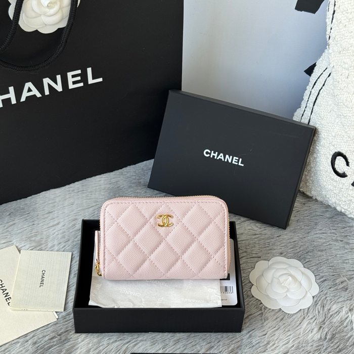 CHANEL 3686 0112 25c ラージジッピー長財布 カヴィア粒革 サイズ:12x8x2cm