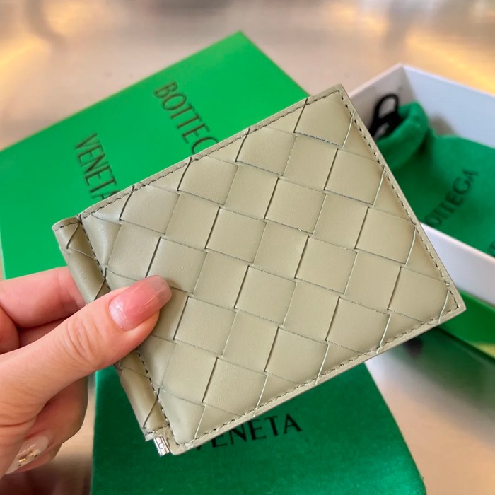 BOTTEGA VENETA BV 592626 新作マネークリップ 編み牛皮 11.5x9x0.5cm サイズ:11.5x9x0.5cm