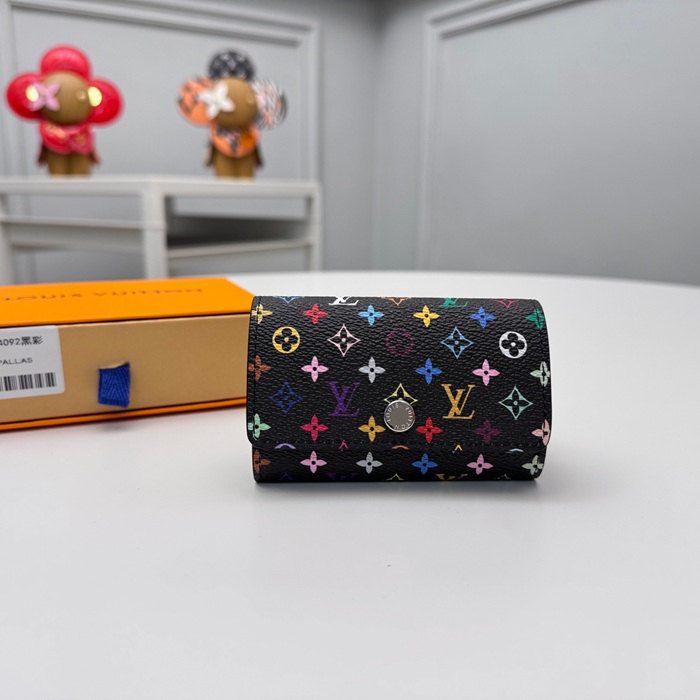 LOUIS VUITTON M14092 キーケース 村上隆コラボ ブラックマルチ サイズ:12x7cm