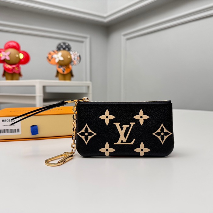 LOUIS VUITTON M80885 キーゼロ財布 モノグラムアンプラント ブラック サイズ:12x7x1.5cm