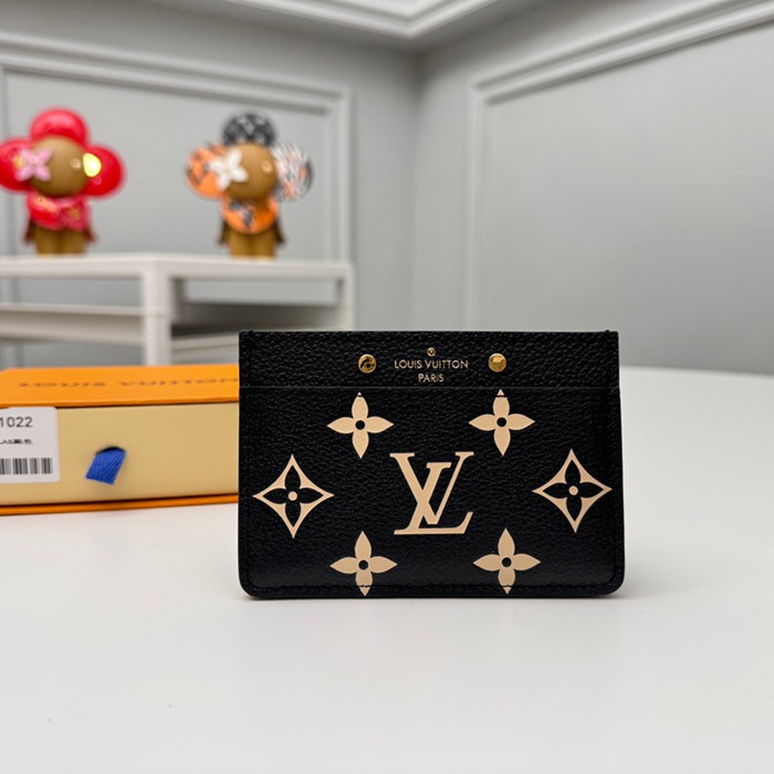 LOUIS VUITTON M81022 名刺ケース モノグラムアンプラント ブラック サイズ:11x7.5x0.4cm