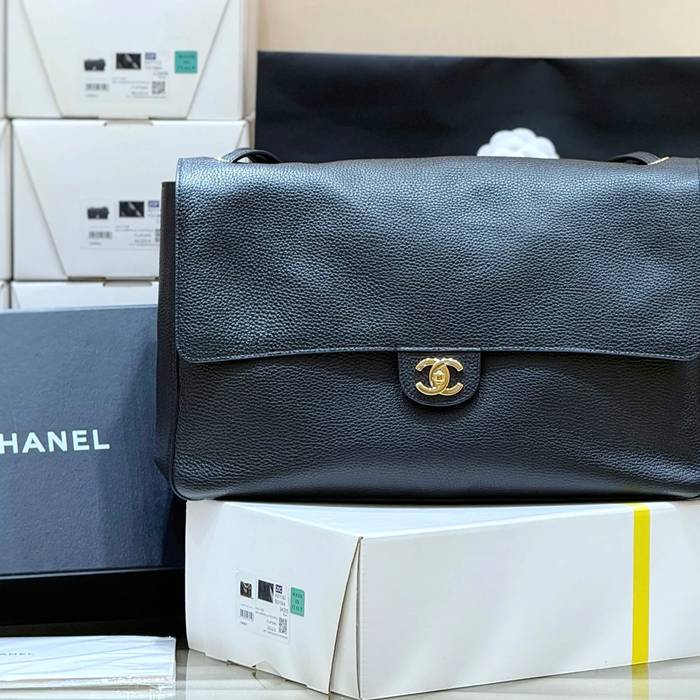 CHANEL AS6233 カーフレザー 荔枝紋 ショルダーバッグ 有名人同款 ファッショナブル 38.5×26×11cm サイズ:38.5×26×11cm