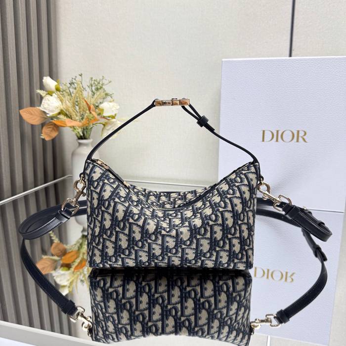 DIOR 5554 刺繍、モノグラム、レター バッグ クラシック 22.0x13.0x9.5cm サイズ:22x13x9.5cm