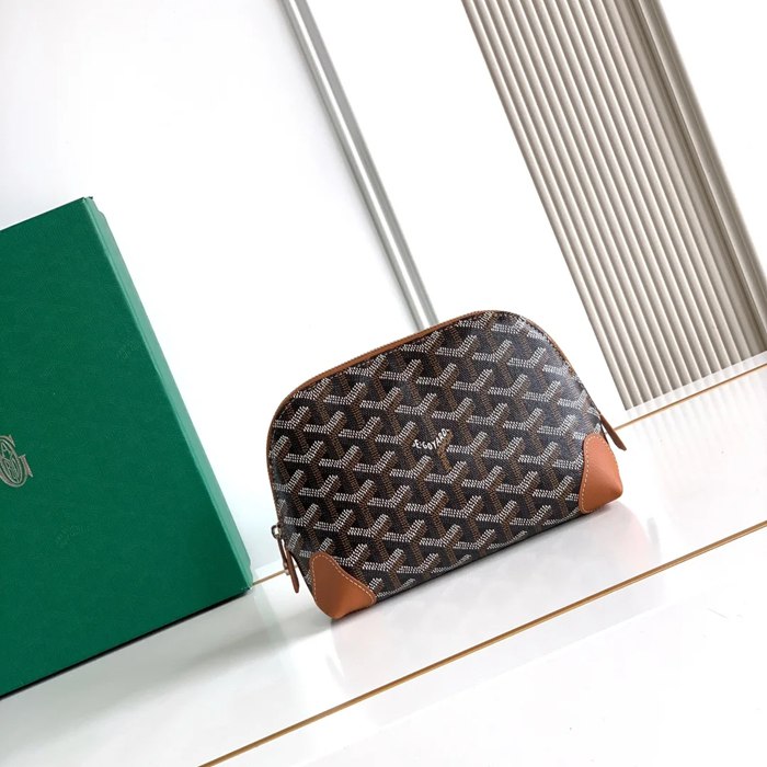 GOYARD 6107 レザー ブラウン ハンドバッグ、ハンドバッグ ヴァンドーム、レザー、クラシック 18x13.5cm サイズ:18x13.5cm