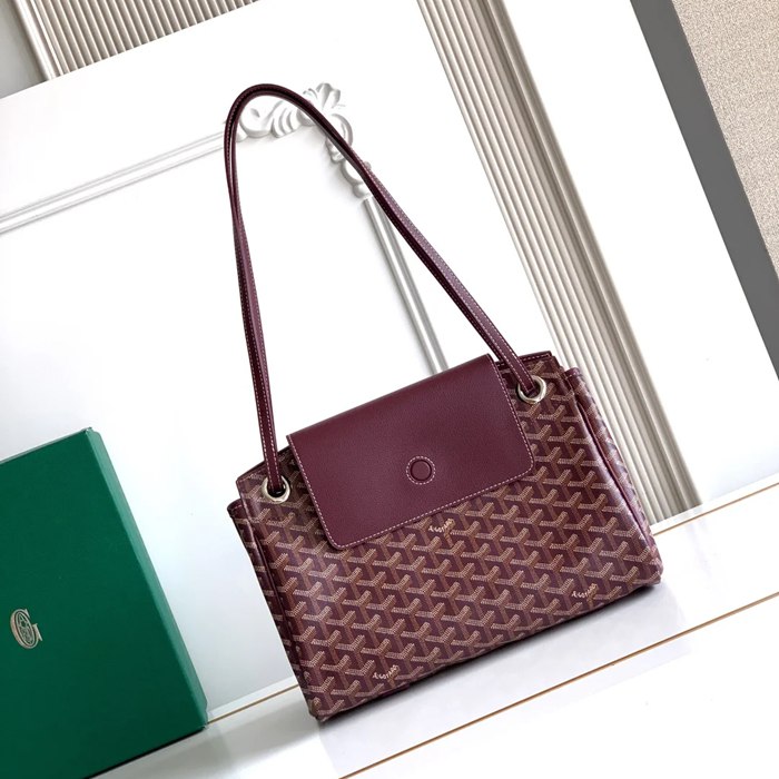 GOYARD 6685 レザー ワインレッド ハンドバッグ ルエット、レザー 31x23x14cm サイズ:31x23x14cm
