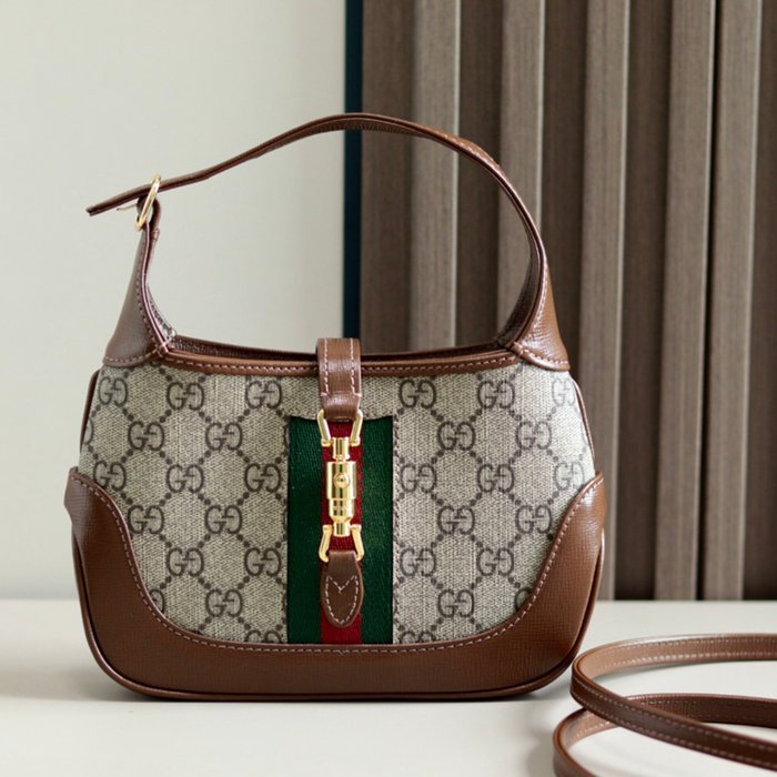 GUCCI 637092 GGキャンバス、キャンバス 斜め掛けバッグ、ショルダーバッグ、ハンドバッグ、ハンドバッグ GG、GGシュプリーム、ジャッキー 19cm サイズ:19x13x3cm