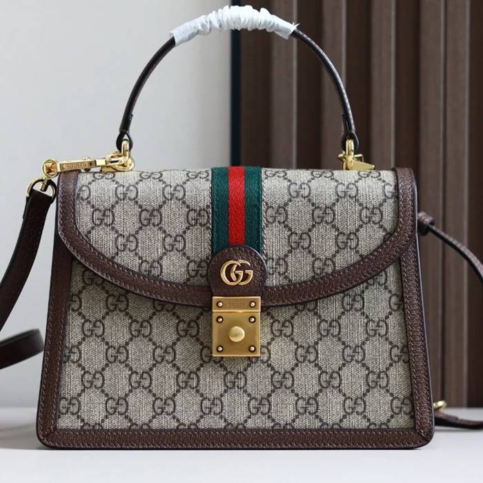 GUCCI 651055 キャンバス 斜め掛けバッグ、ハンドバッグ、ハンドバッグ オフィディア、GG、クラシック 25x18cm サイズ:25x18cm