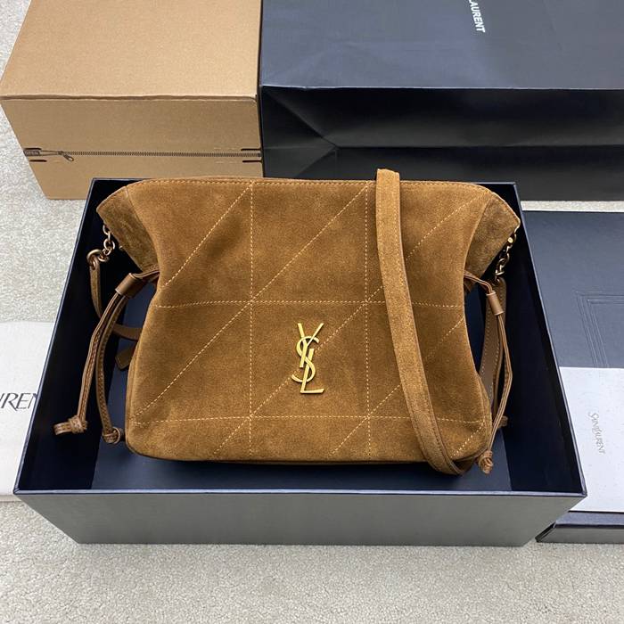 SAINT LAURENT 862712 マット ブラウン、ゴールド、マット トートバッグ ジェイミー 26x18x11cm サイズ:26x18x11cm