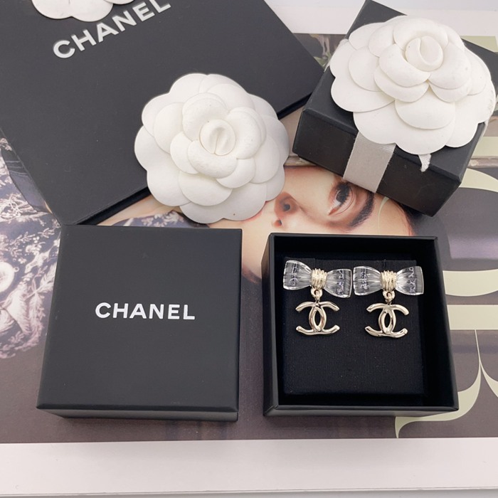 シャネル スタイル ピアス クリア