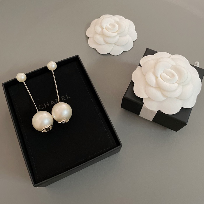 シャネル スタイル ピアス パール