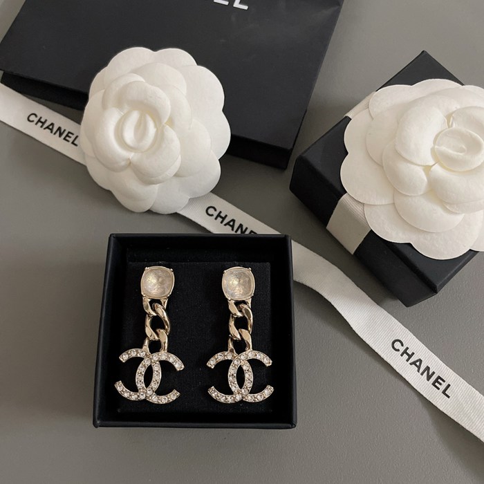 シャネル スタイル ピアス チェーン