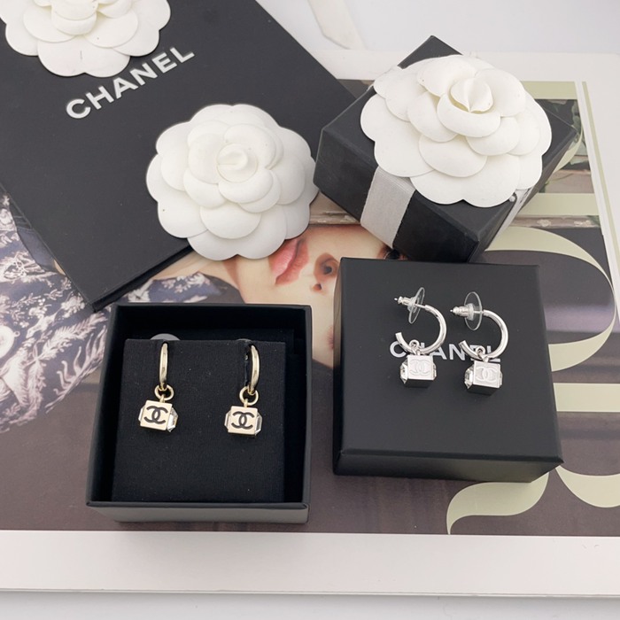 シャネル スタイル ピアス スクエア