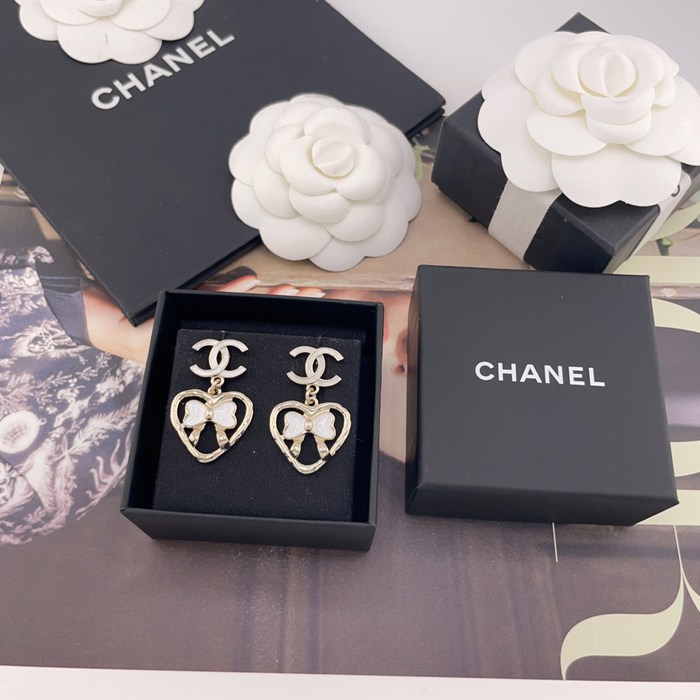 シャネル スタイル ピアス ボウ ハート