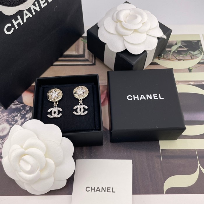 シャネル スタイル ピアス コイン