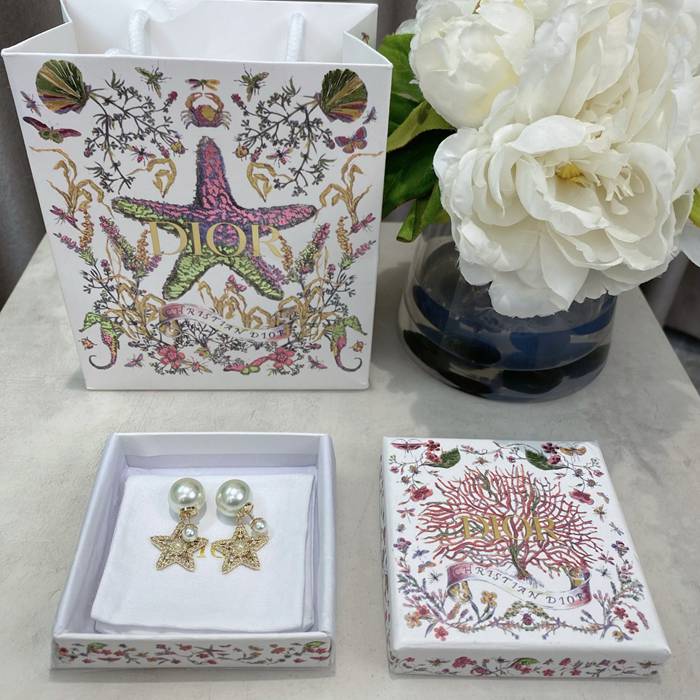 ディオール スタイル ピアス スター パール