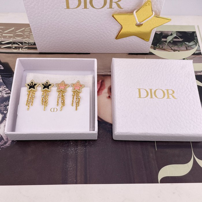 ディオール スタイル ピアス スターフリンジ