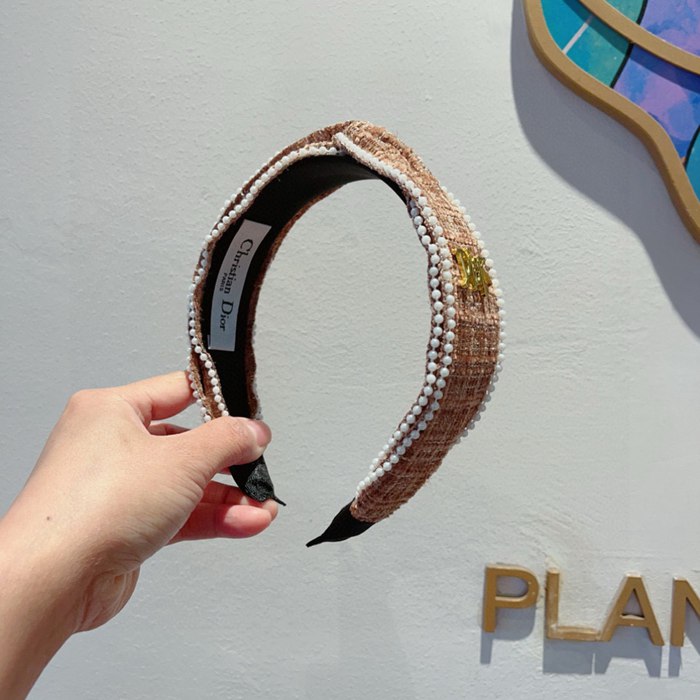 ディオール スタイル ヘアバンド パール