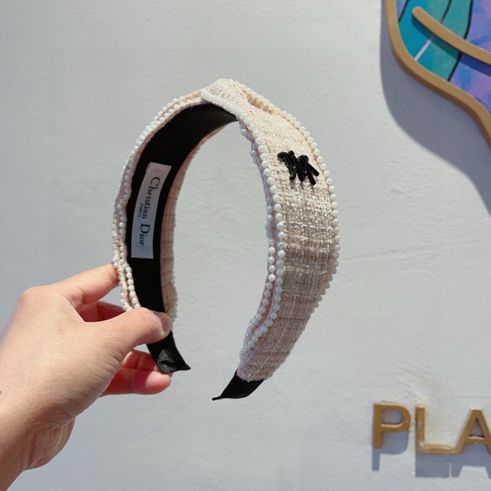 ディオール スタイル ヘアバンド パール