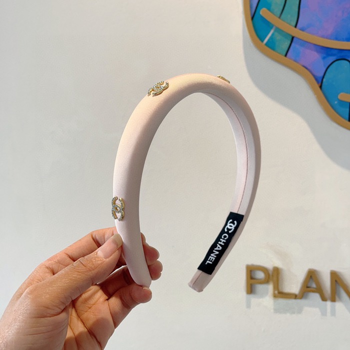 シャネル スタイル ヘアバンド レター