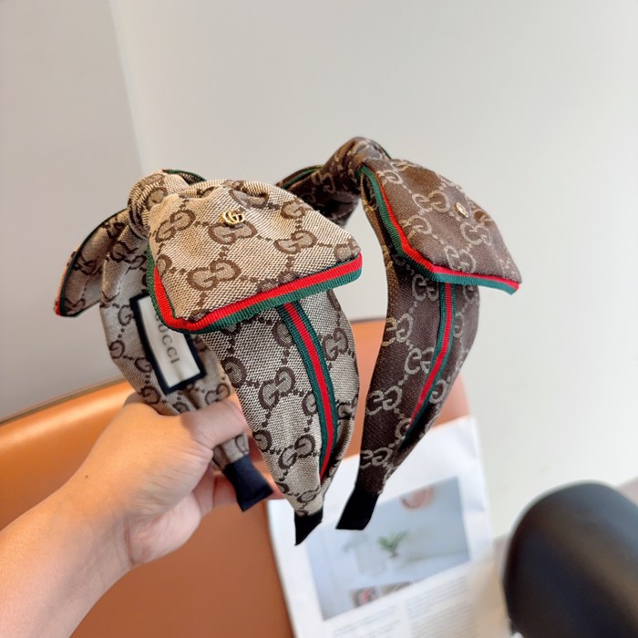 グッチ スタイル ヘアバンド ボウ