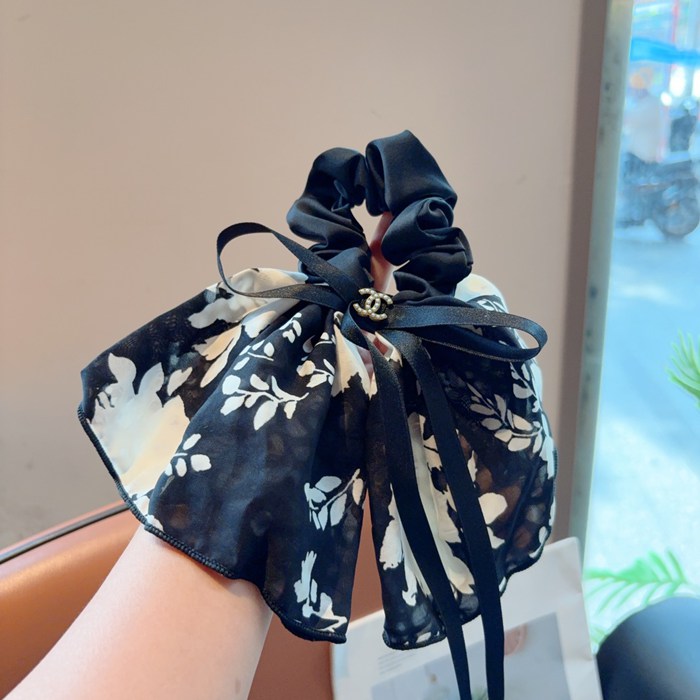 シャネル スタイル ヘアゴム リボン