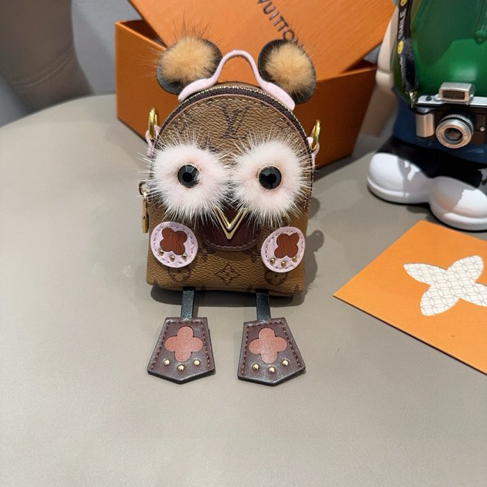 ルイ ヴィトン スタイル パームスプリングスベア チャーム キーリング ミニバッグ