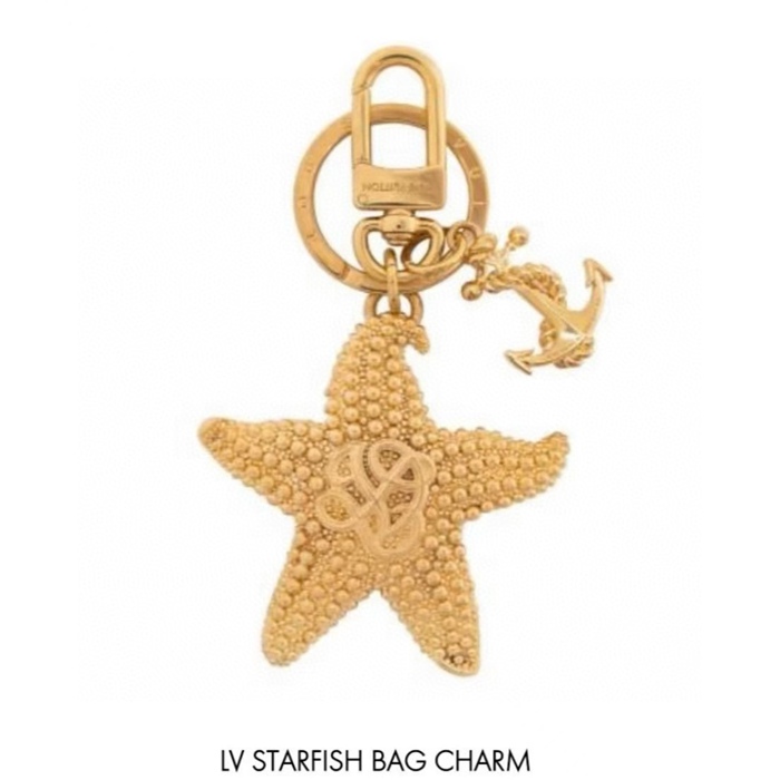 ルイ ヴィトン スタイル キーリング チャーム スターフィッシュ