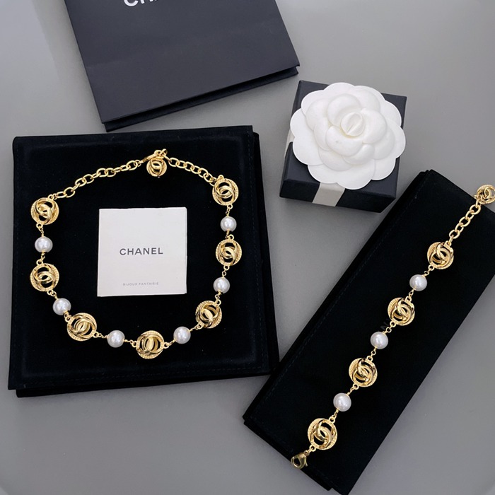 シャネル スタイル ネックレス ブレスレット
