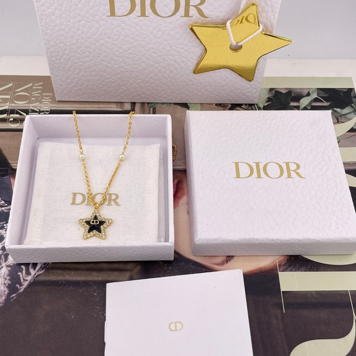 ネックレス D 星×雫リングネックレス（ピンク／ブルー）— 26早春クルーズコレクション、迪麗熱巴着用、スワロフスキーシルバーシ