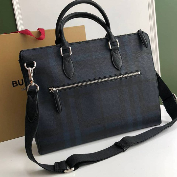 BURBERRY ブリーフケース スモーキーチェック メンズ 40×30×9cm