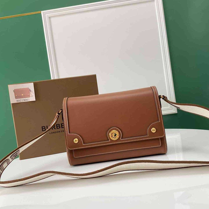 BURBERRY ショルダーバッグ レザー メンズ 25×18×8.5cm