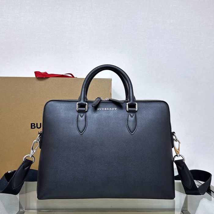 BURBERRY バロー ドキュメントケース レザー メンズ 37×27×5.5cm
