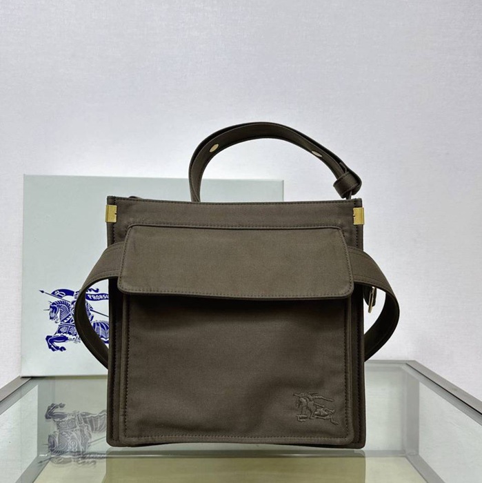 BURBERRY トートバッグ スモール トレンチファブリック メンズ 29×29×8.5cm