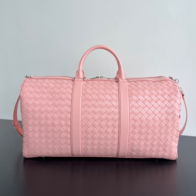 BOTTEGA VENETA イントレチャート レザー トラベルバッグ メンズ 55×29×24cm