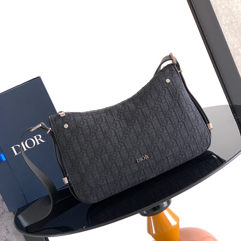 DIOR スライダー ショルダーバッグ オブリーク メンズ 34×23×8.5cm