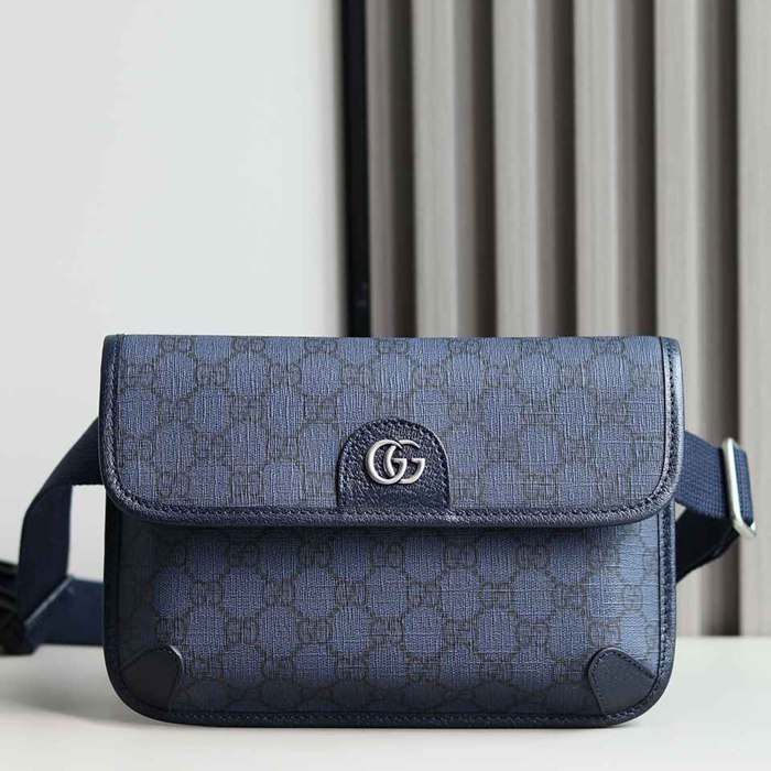 GUCCI オフィディア GGスプリーム ウエストバッグ メンズ 23.9×17×3.6cm