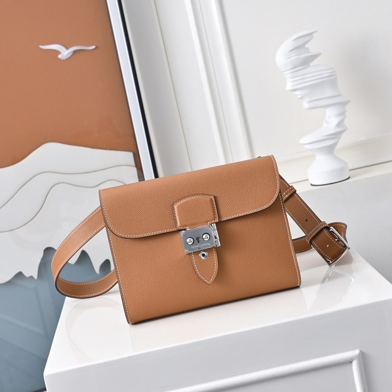 HERMES サックアデペッシュ 21 カラーブロック トートバッグ ユニセックス 21×17×4cm