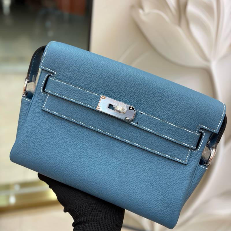 HERMES ケリーメッセンジャー ショルダーバッグ ユニセックス 25×20×8cm