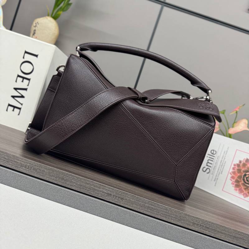 LOEWE パズル ラージ ディアスキン メンズ 32.5×23.5×14.5cm