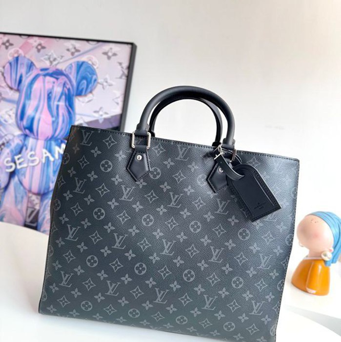 LOUIS VUITTON グランサック トートバッグ モノグラムエクリプス メンズ 42×34×14cm