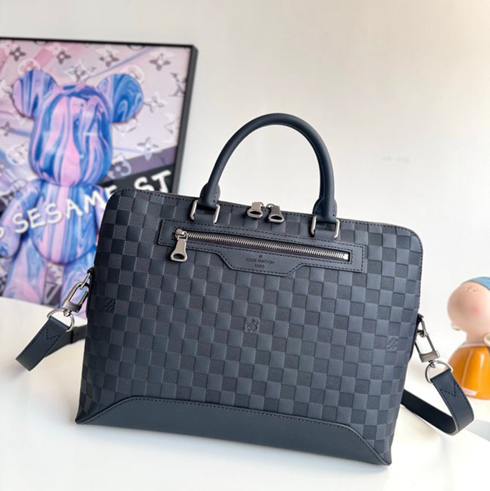 LOUIS VUITTON アベニュー ソフト ブリーフケース ダミエインフィニ メンズ 38×28×10cm