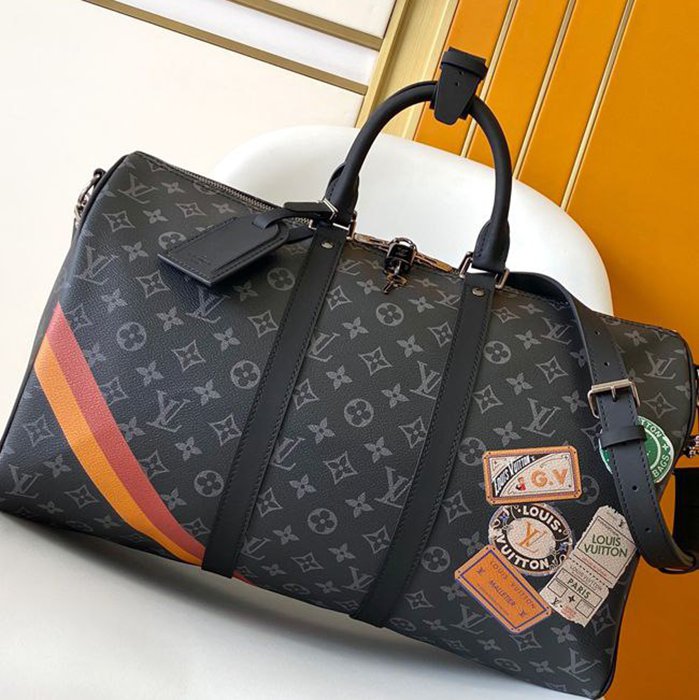 LOUIS VUITTON キープオール バンドリエール 45 モノグラムエクリプス メンズ 45×27×20cm